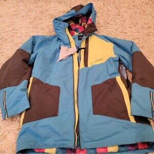 Cross Sweden Men's Ski Snowboarding Jacket Grey Blue Jacket Coat Size M
